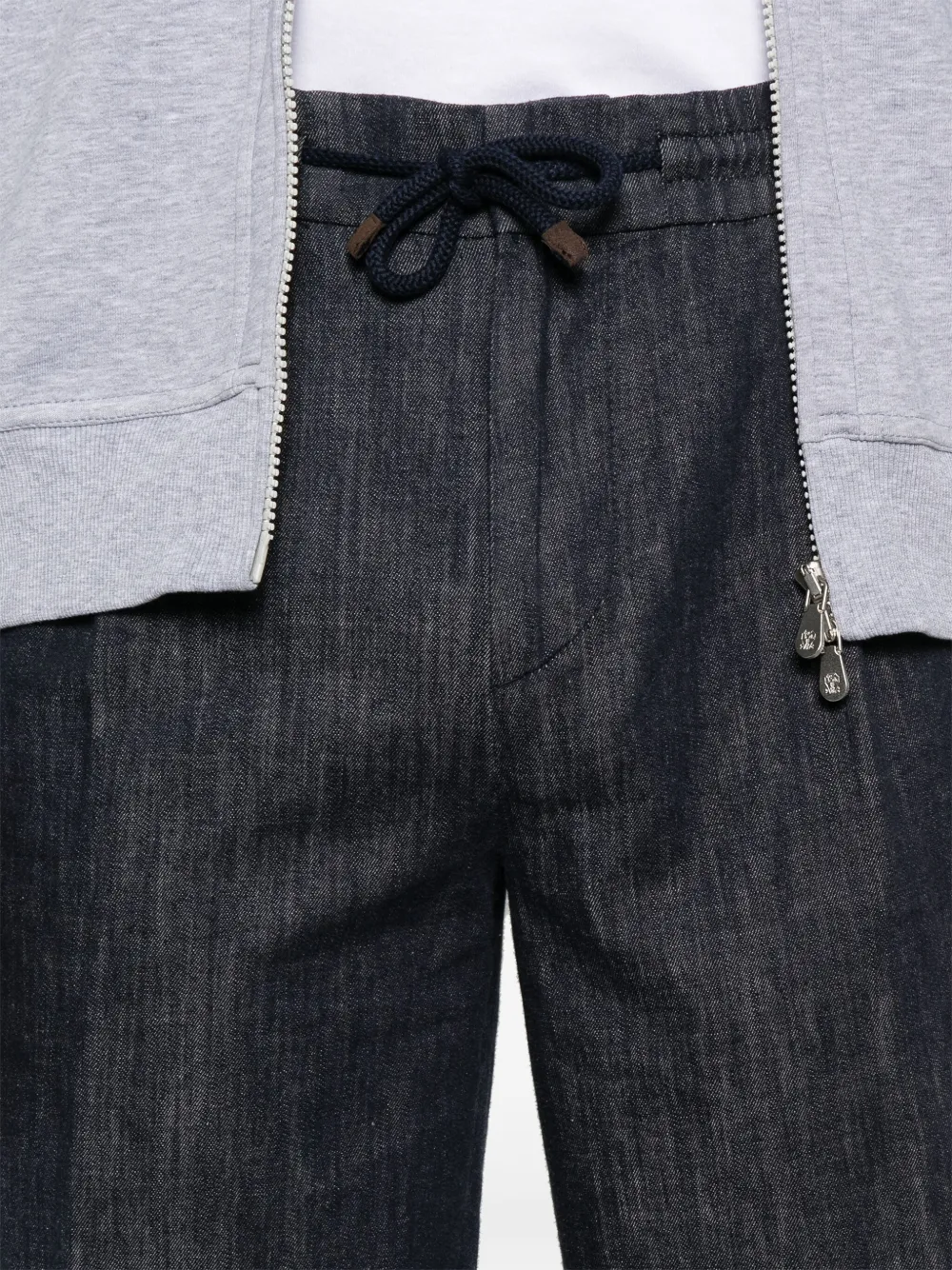Brunello Cucinelli Shorts met trekkoord Blauw