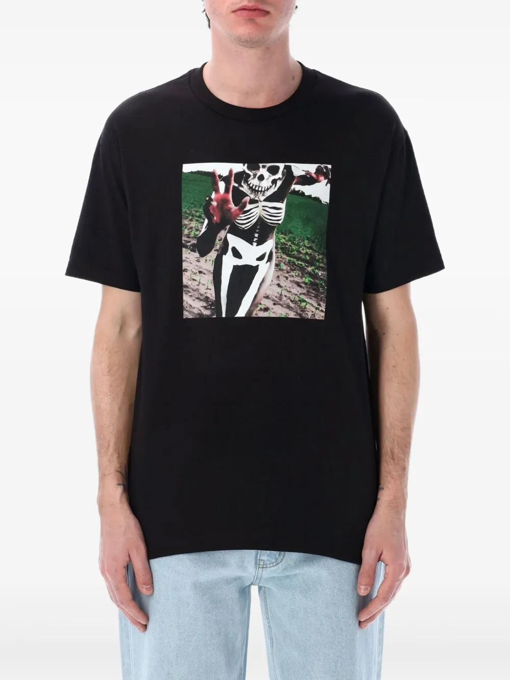 Pleasures cotton T-shirt | Black | Image 1