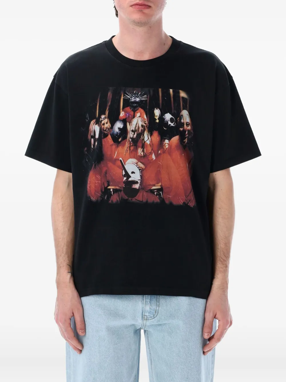 Pleasures x Slipknot Self Titled T-shirt | Black | Image 1