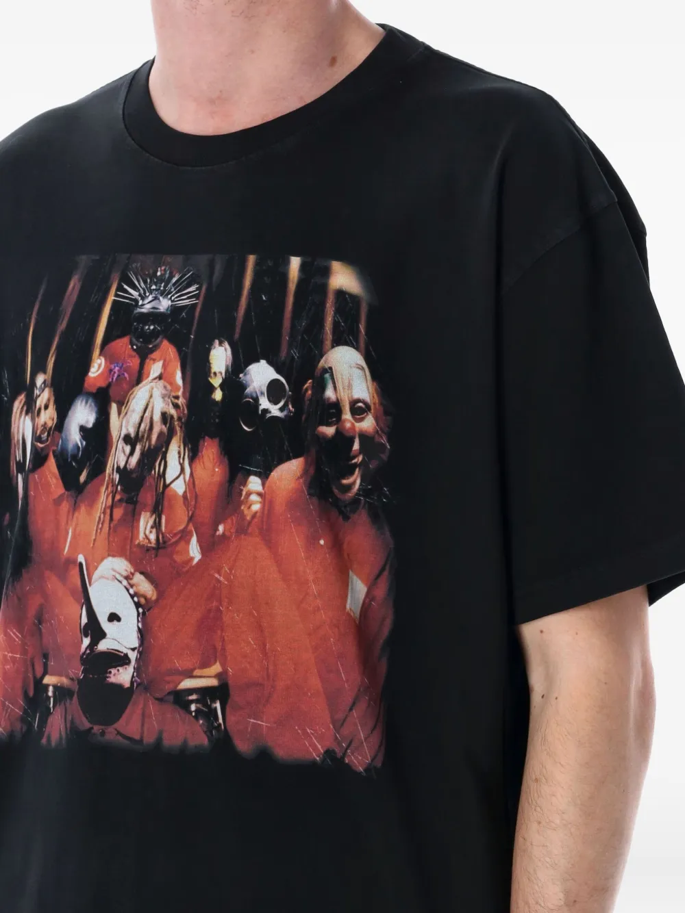 Pleasures Oversized T-shirt met grafische print Zwart
