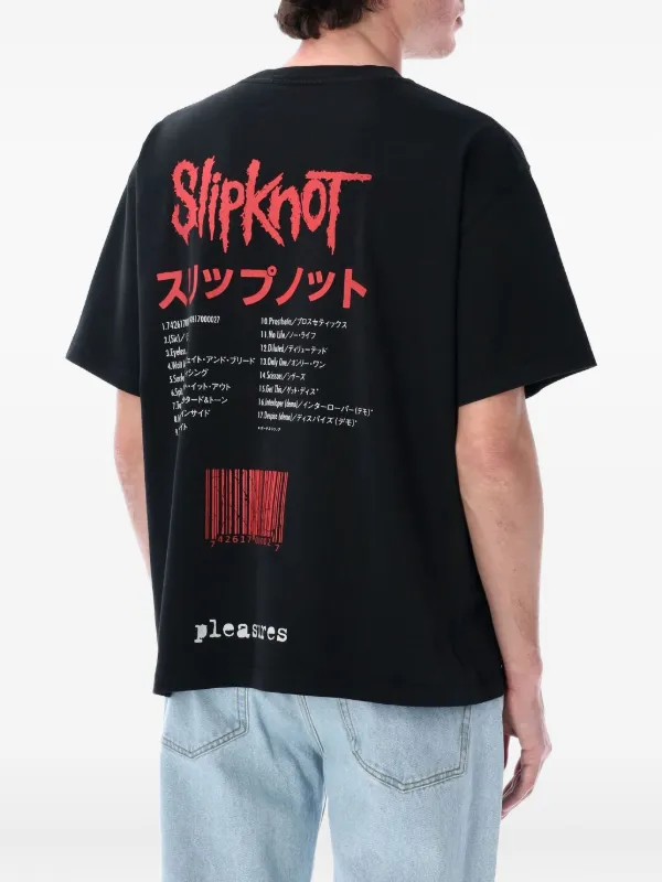 【PLEASURES】x Slipknot コラボ Tシャツ Pleasures x Slipknot Self Titled T-shirt | Black | FARFETCH