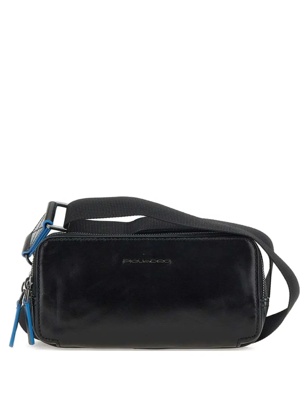 PIQUADRO logo-lettering messenger bag | Black | Image 1