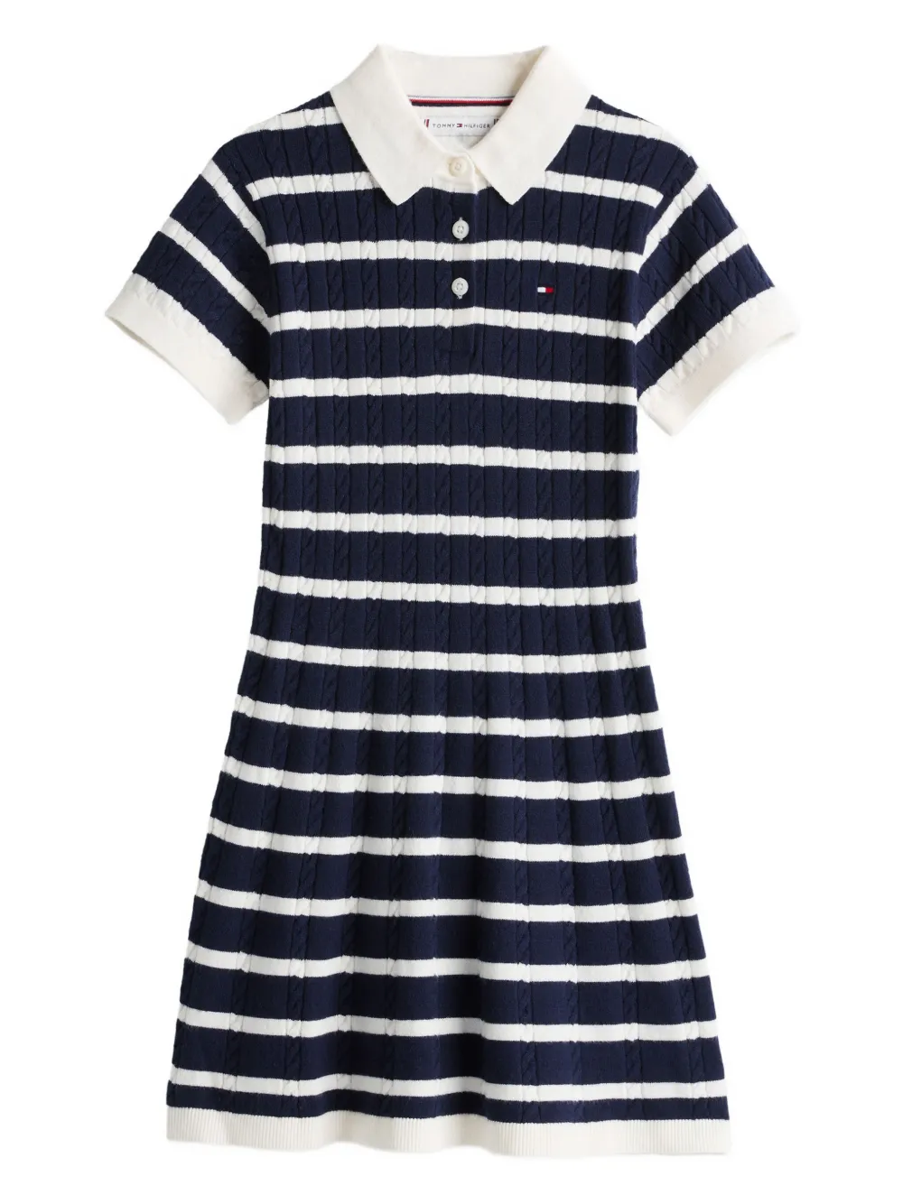 Tommy Hilfiger Junior logo-embroidered polo dress | Blue | Image 1