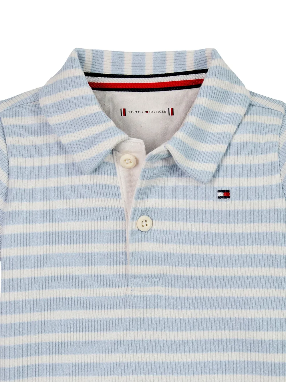 Tommy Hilfiger Junior Poloshirt van stretch-katoen Blauw
