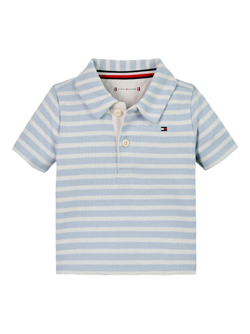 Tommy Hilfiger Junior Poloshirt van stretch-katoen Blauw