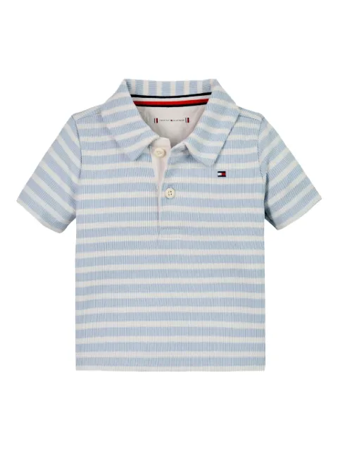 Tommy Hilfiger Junior Camisa polo de algodão stretch