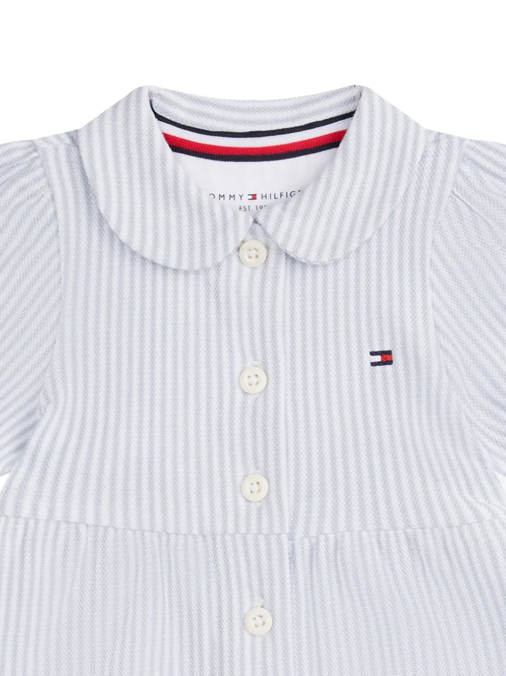 Tommy Hilfiger Junior Gestreepte jurk Blauw