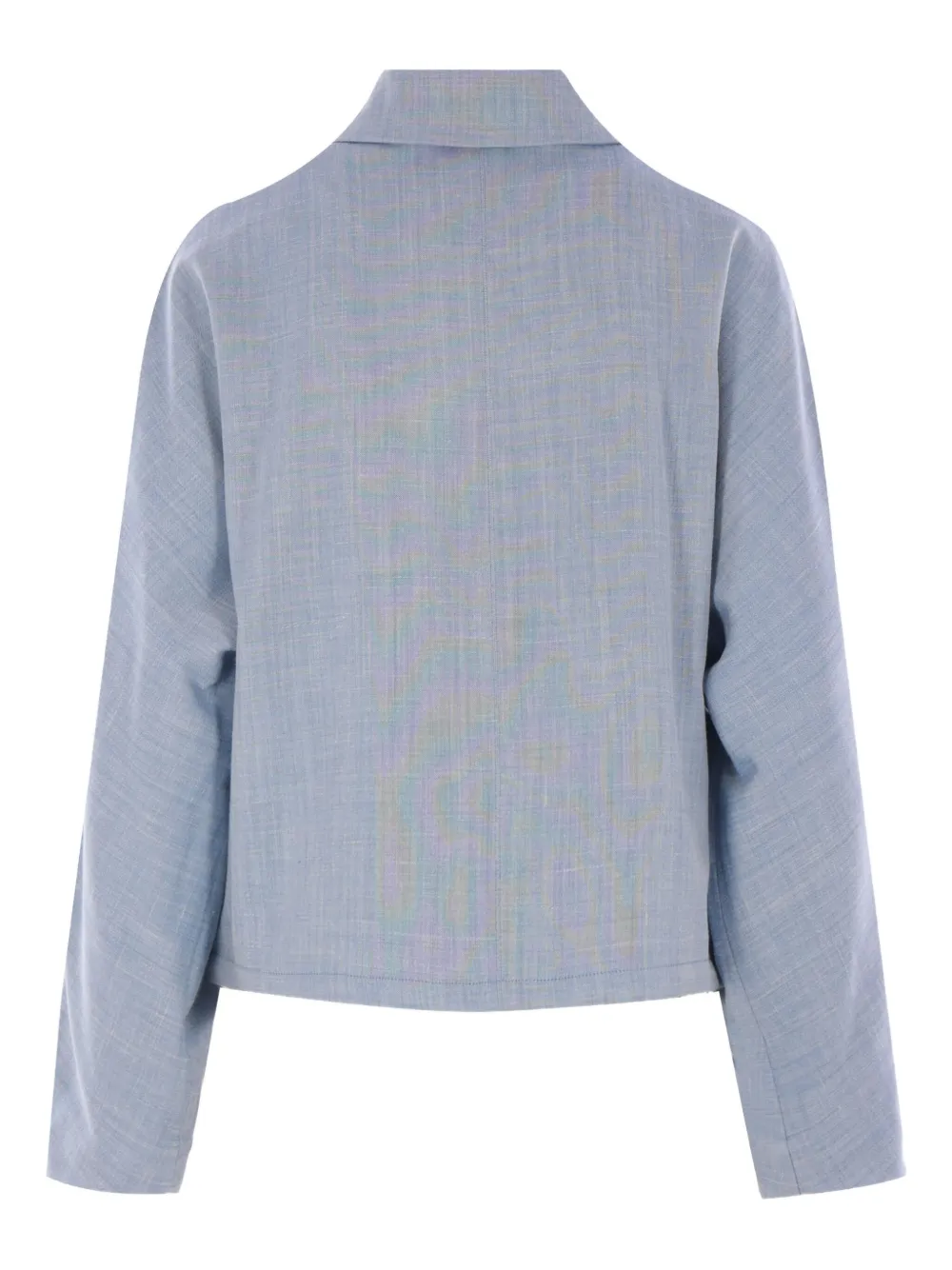 Ferragamo Shirtjack met rits Blauw