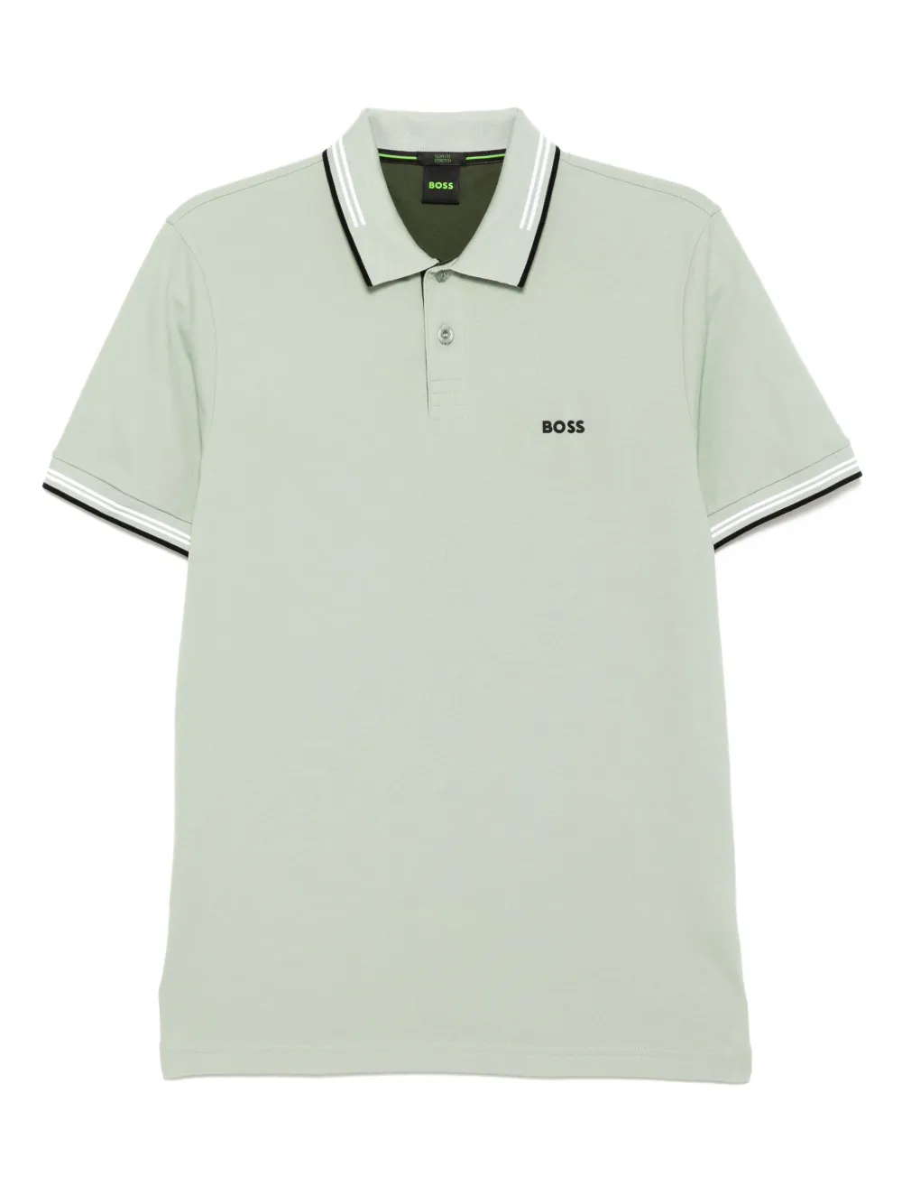 BOSS logo polo shirt Groen