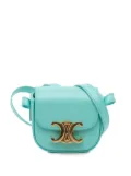 Céline Pre-Owned 2021 Mini Shiny Calfskin Triomphe crossbody bag - Blue