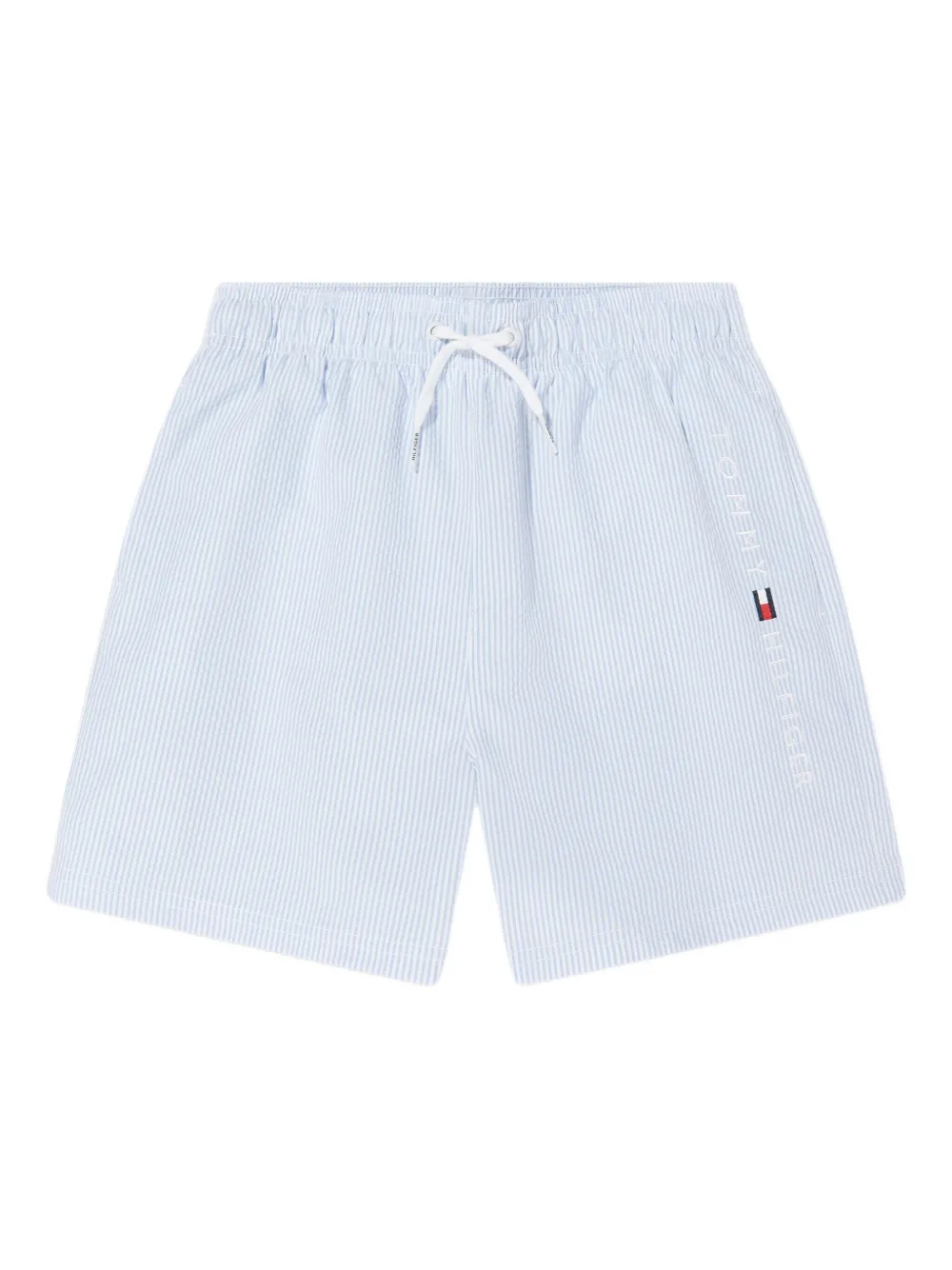 Tommy Hilfiger Junior ストライプ スイムショーツ - ブルー Tommy Hilfiger Junior ストライプ スイムショーツ - ブルー