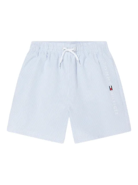 Tommy Hilfiger Junior shorts de playa con rayas estampadas