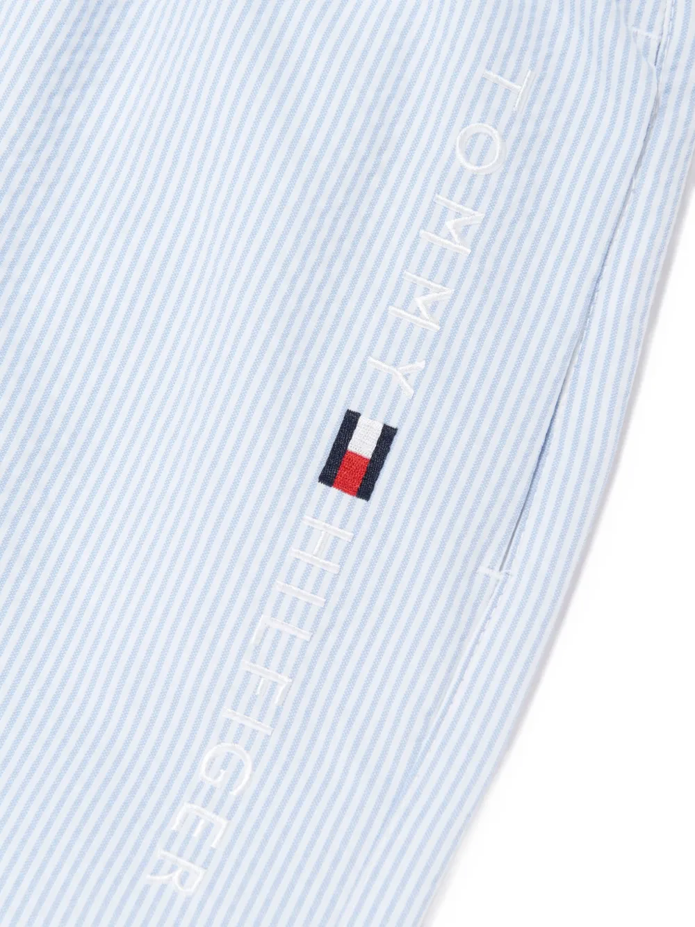 Tommy Hilfiger Junior Gestreepte zwembroek Blauw