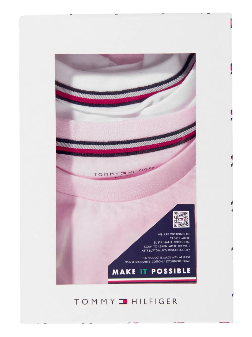 Tommy Hilfiger Junior Katoenen T-shirt Roze