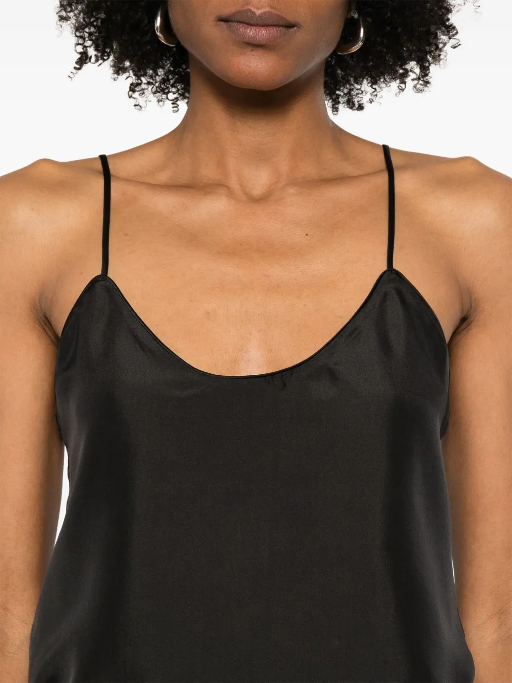 Forte Cropped tanktop Zwart