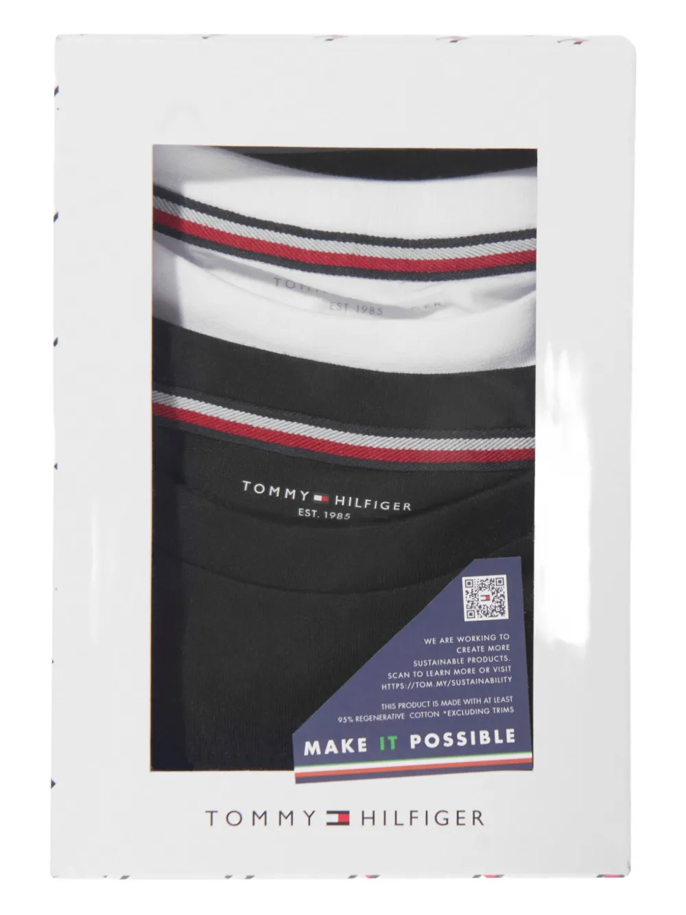 Tommy Hilfiger Junior Twee katoenen T-shirts Wit