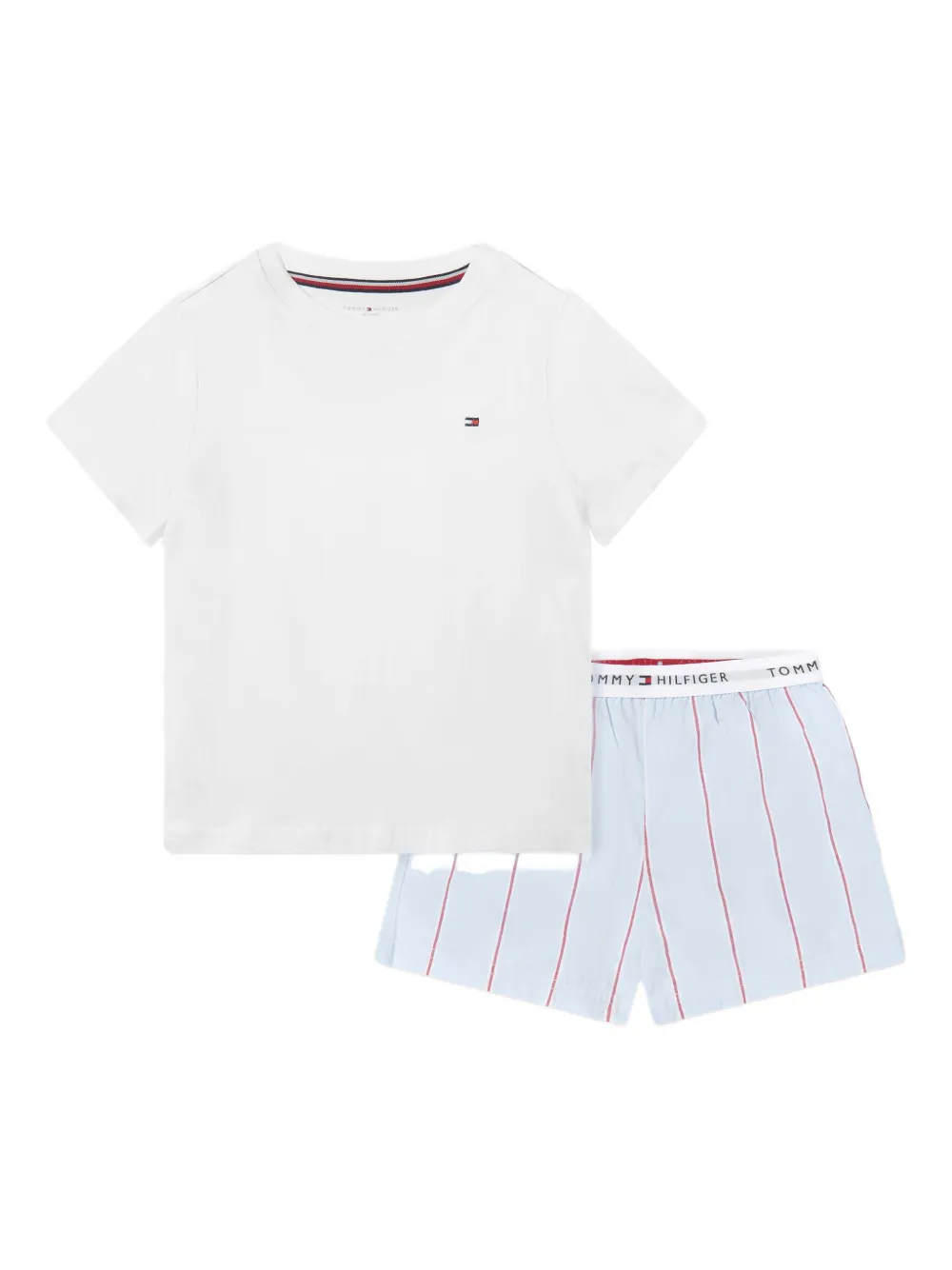 Tommy Hilfiger Junior Cotton Pyjama Set In White