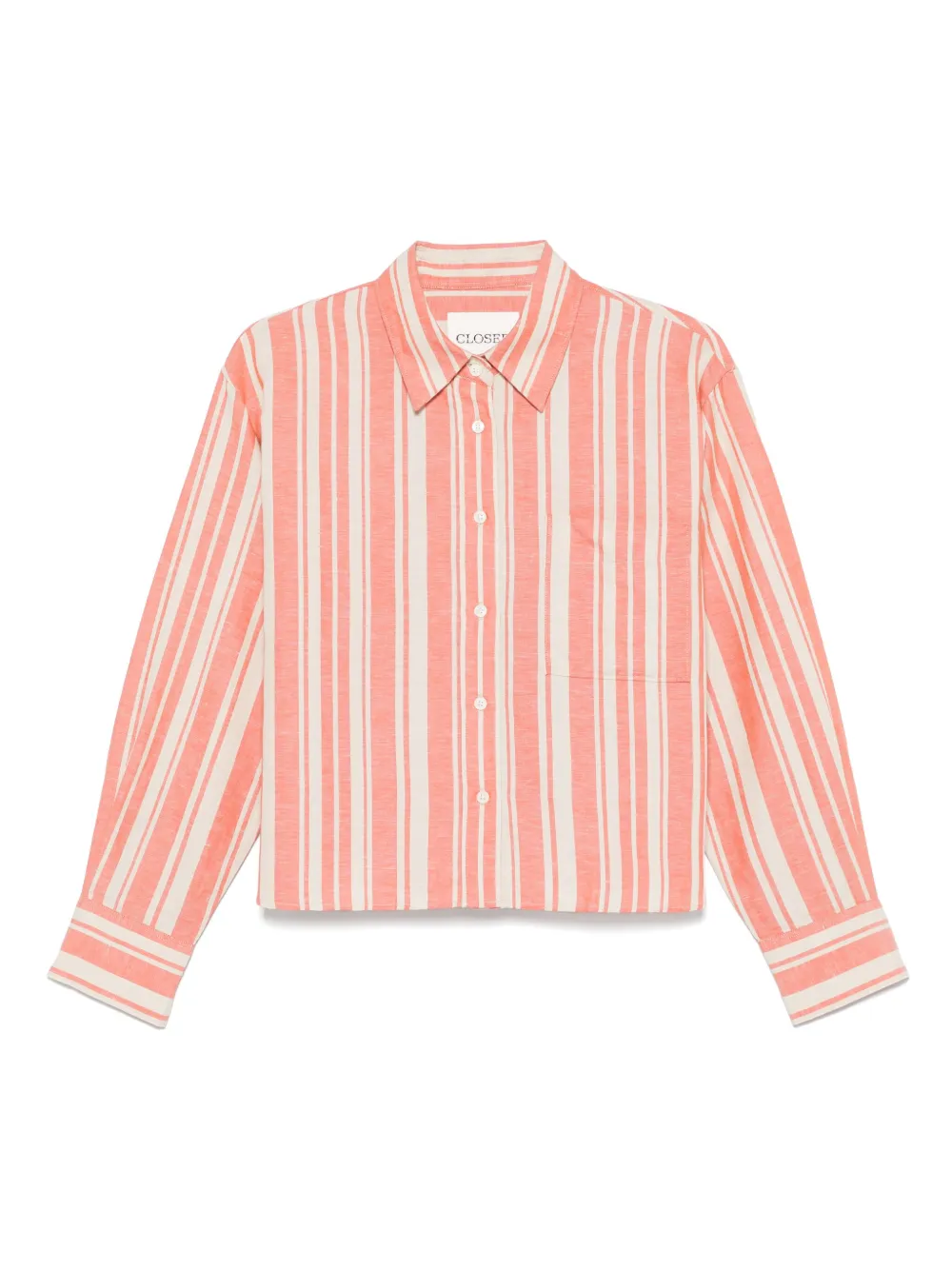 Closed camisa con rayas estampadas | naranja | Image 1