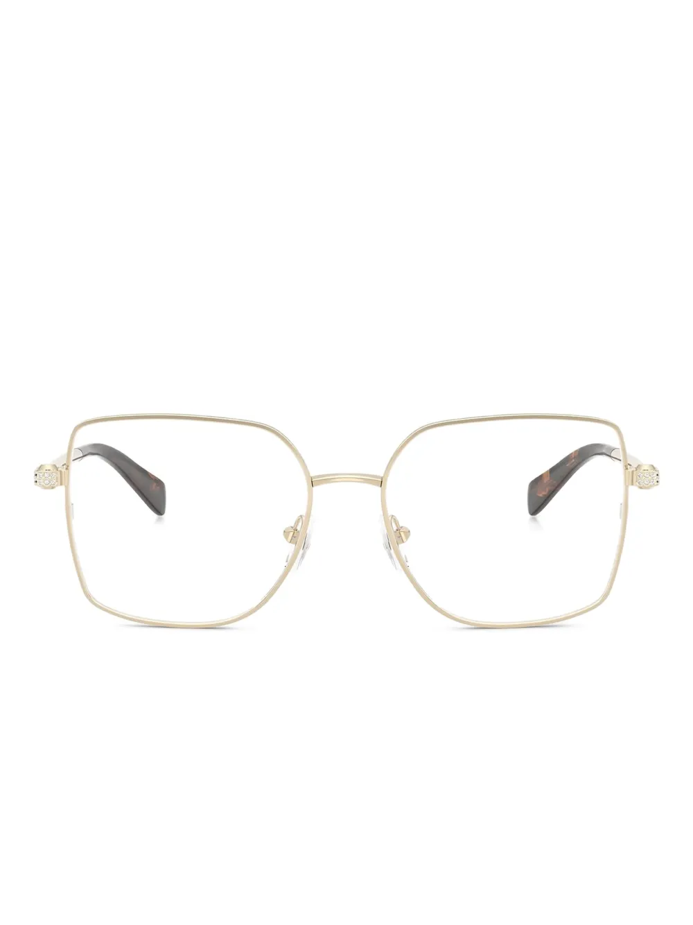 Michael Kors embellished square-frame glasses | Gold | Image 1