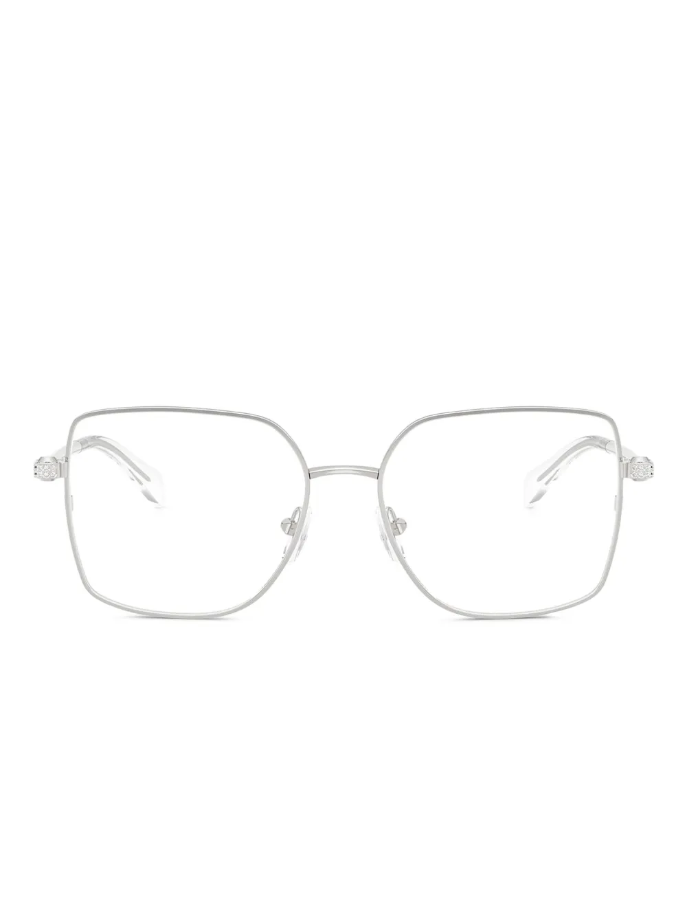 Michael Kors embellished square-frame glasses | Silver | Image 1