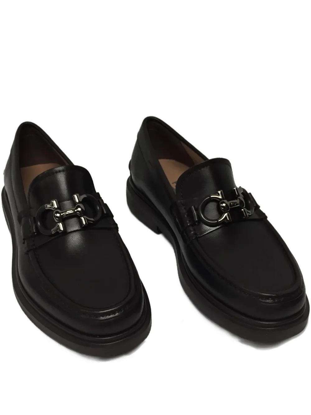 Ferragamo leather loafers - ブラック Ferragamo leather loafers - ブラック