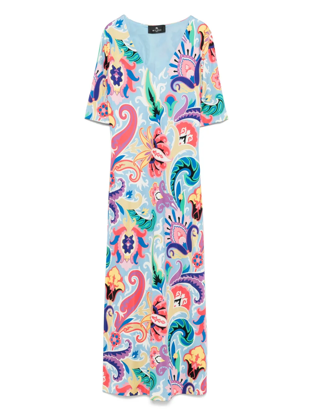 ETRO Midi-jurk met paisley-print Blauw
