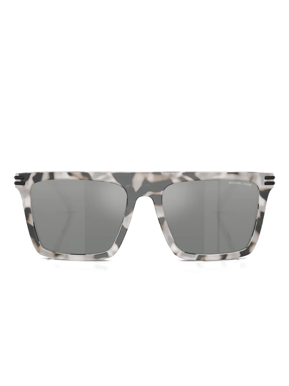 Michael Kors Occhiali da sole squadrati con effetto tartarugato - GREY TORTOISE