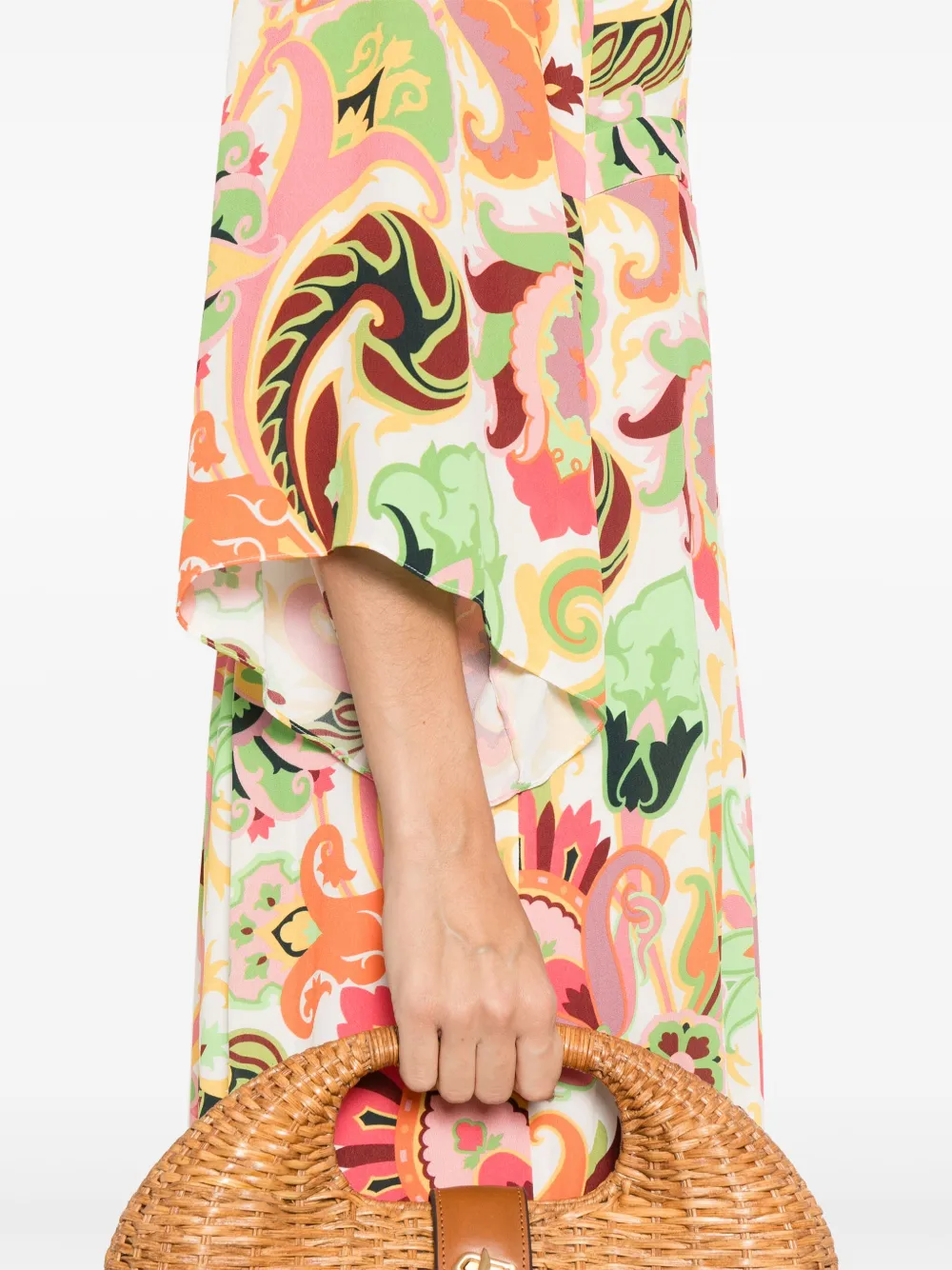 ETRO Maxi-jurk met paisley-print Wit