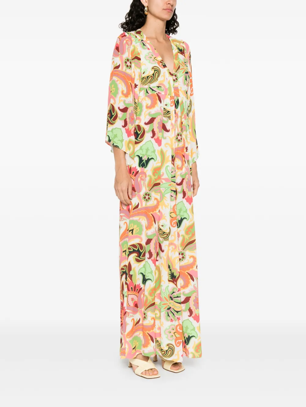 ETRO Maxi-jurk met paisley-print Wit