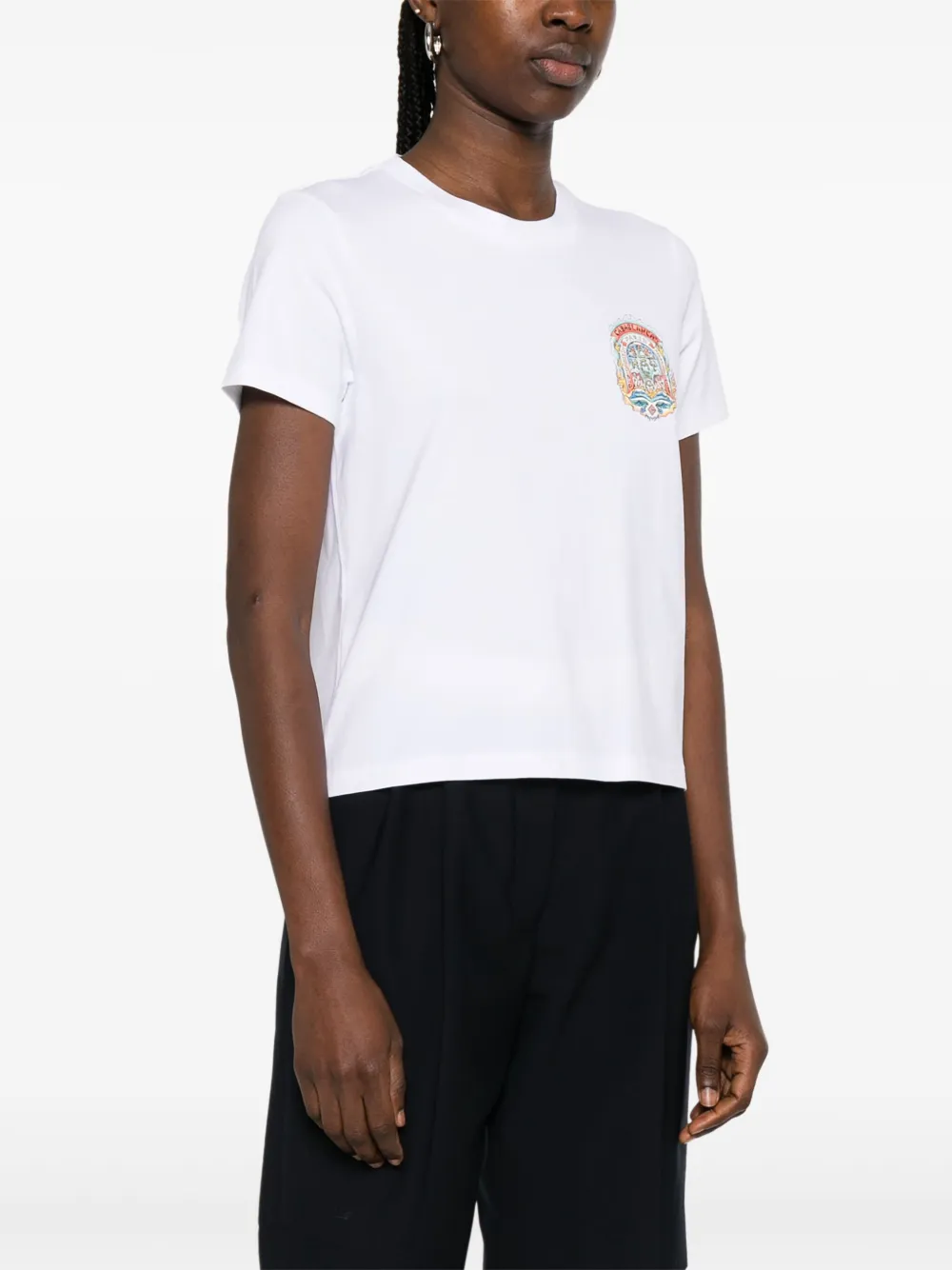 Casablanca Casa Way Skate T-shirt Wit