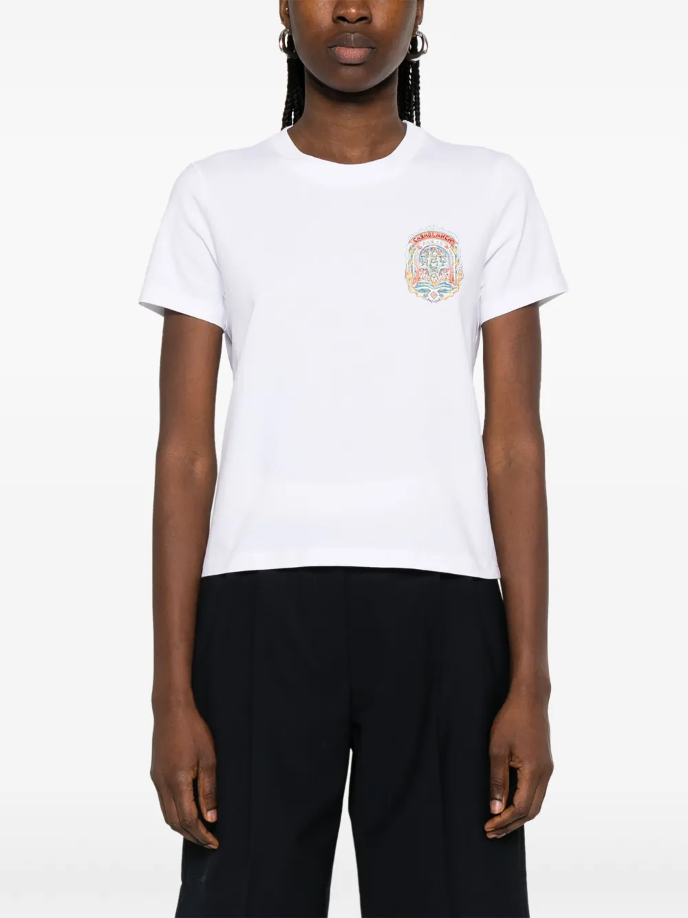 Casablanca Casa Way Skate T-shirt Wit