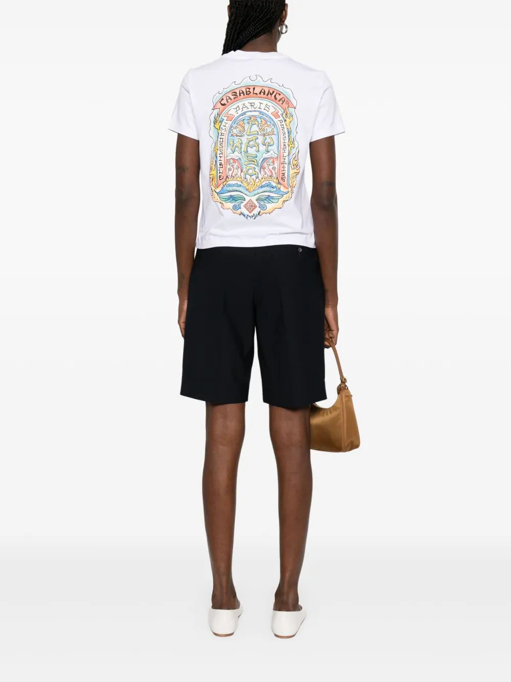 Casablanca Casa Way Skate T-shirt Wit