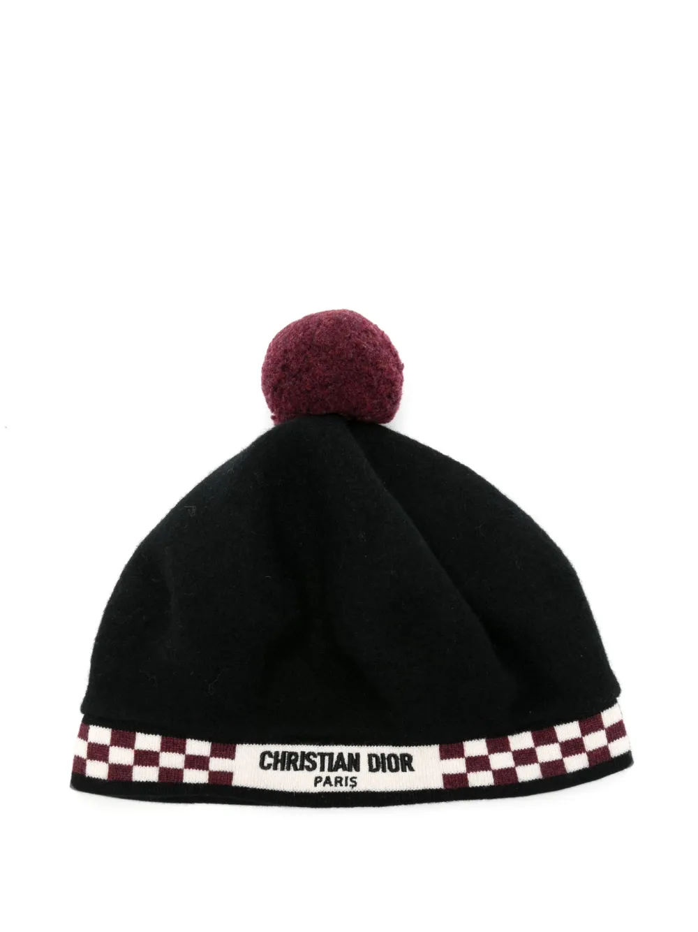 Christian Dior Pre-Owned Castle ベレー帽 - ブラック Christian Dior Pre-Owned Castle ベレー帽 - ブラック
