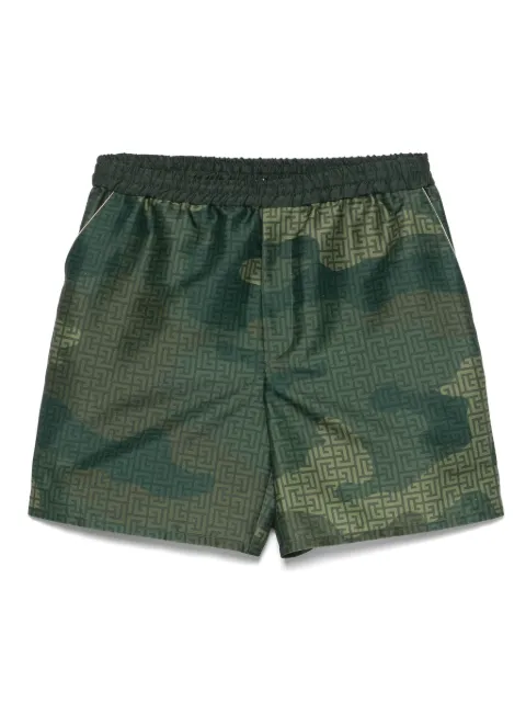 Balmain Pre-Owned bermudas con estampado militar