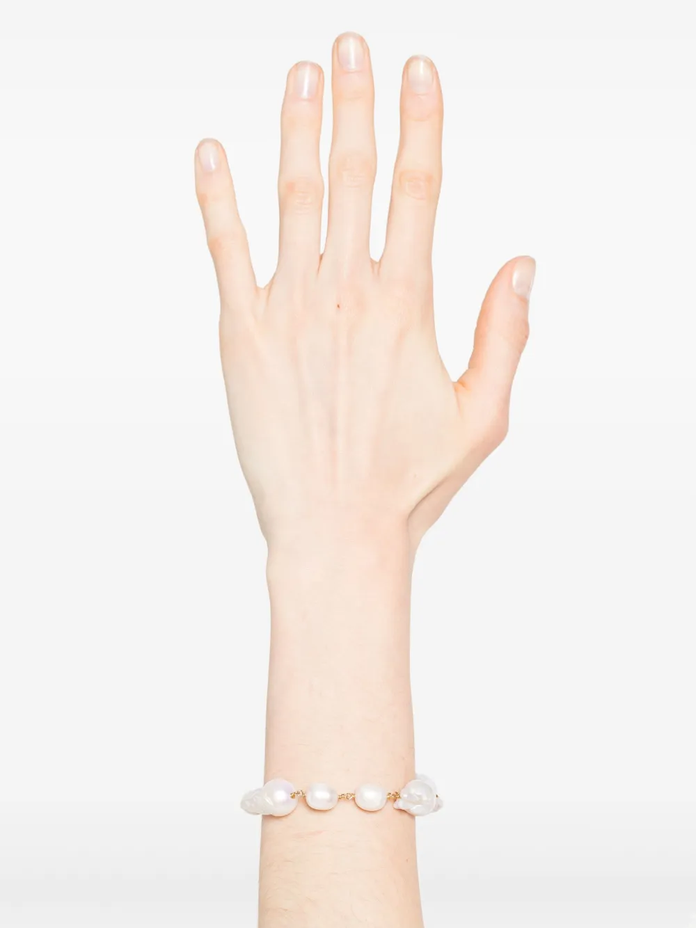 Pre-owned Jil Sander Pearl Bracelet In Gold
