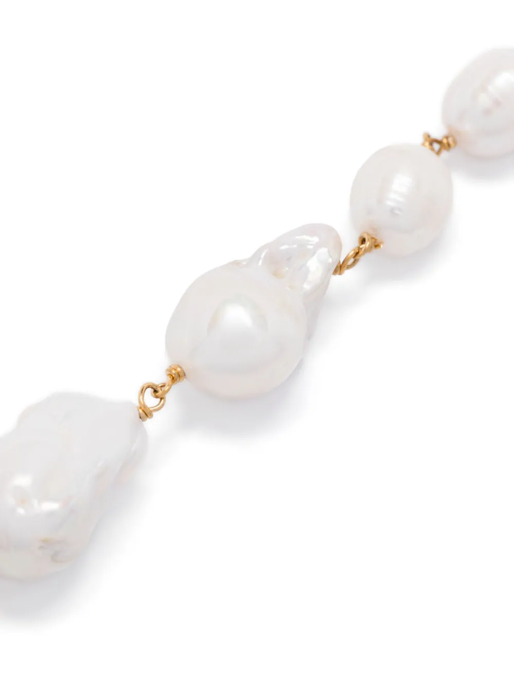 Pre-owned Jil Sander Pearl Bracelet In Gold