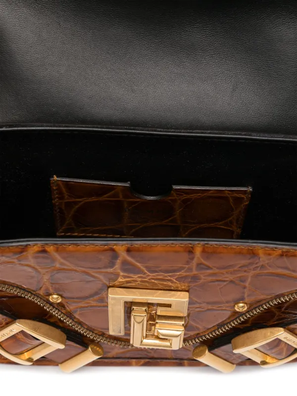 Balmain Pre-Owned Blaze Shoulder Bag | Brown | FARFETCH