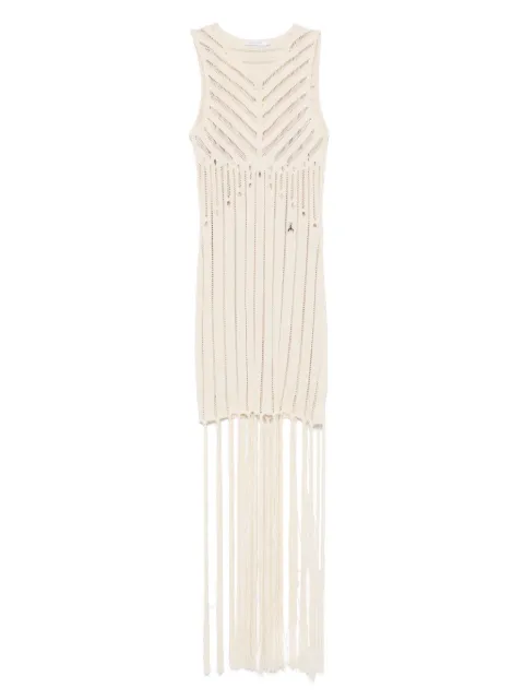 Patrizia Pepe open-knit mini dress
