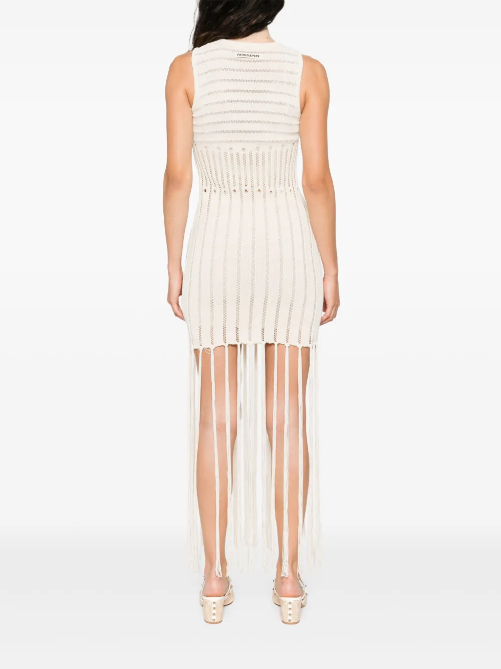 PATRIZIA PEPE OPEN-KNIT MINI DRESS 