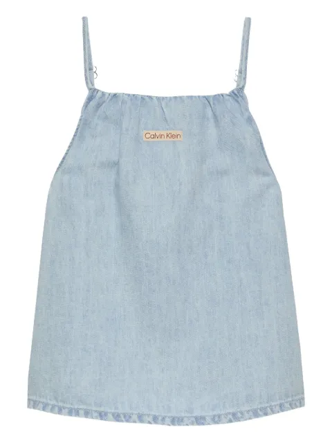 Calvin Klein Kids top de mezcla de algodón