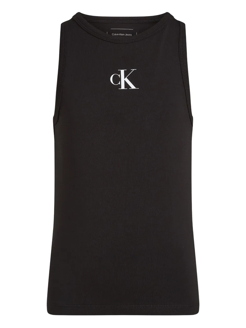 Calvin Klein Kids Top van stretch-katoen Zwart