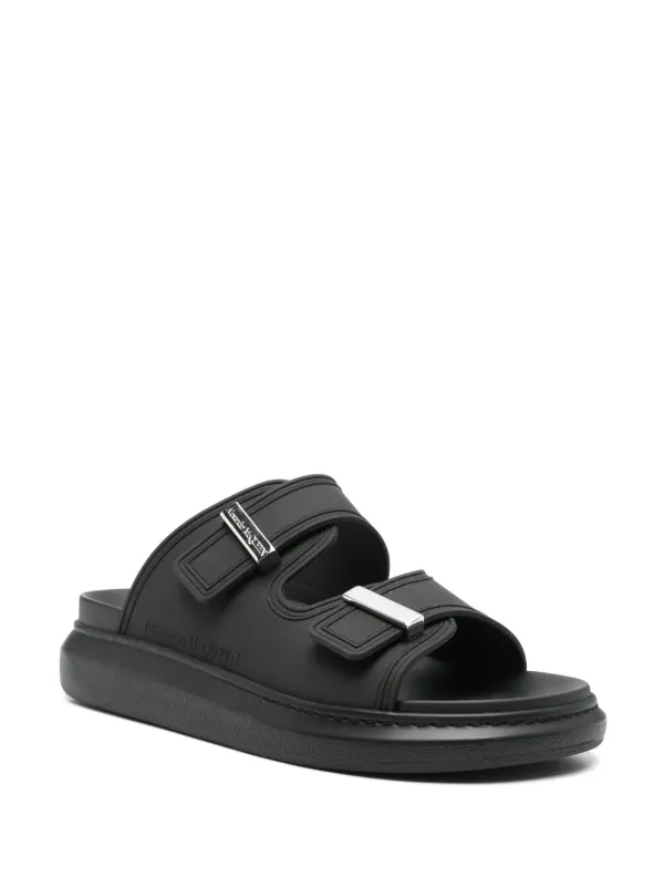 Alexander McQueen Hybrid Slides | Black | FARFETCH