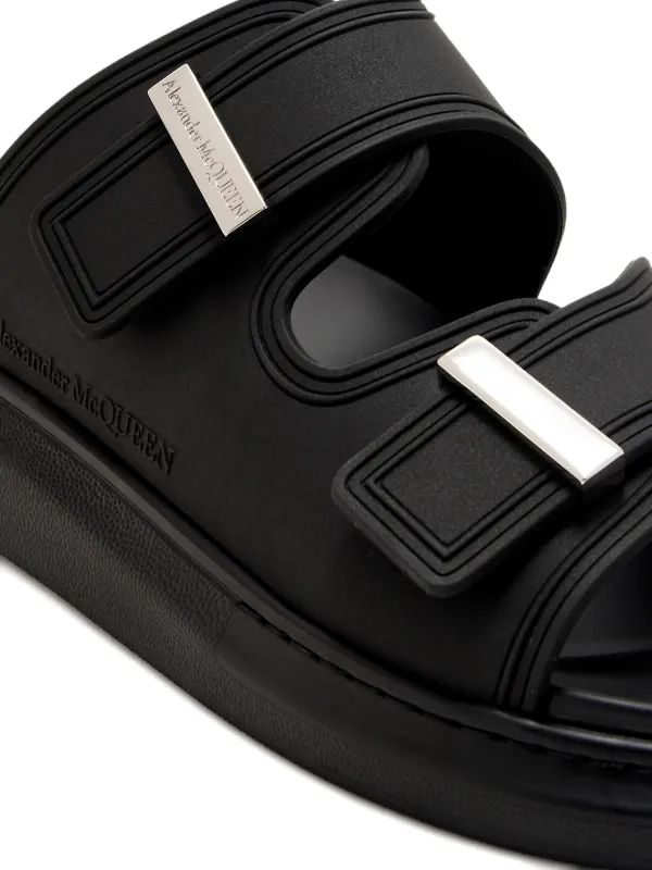 Alexander McQueen Hybrid Slides | Black | FARFETCH