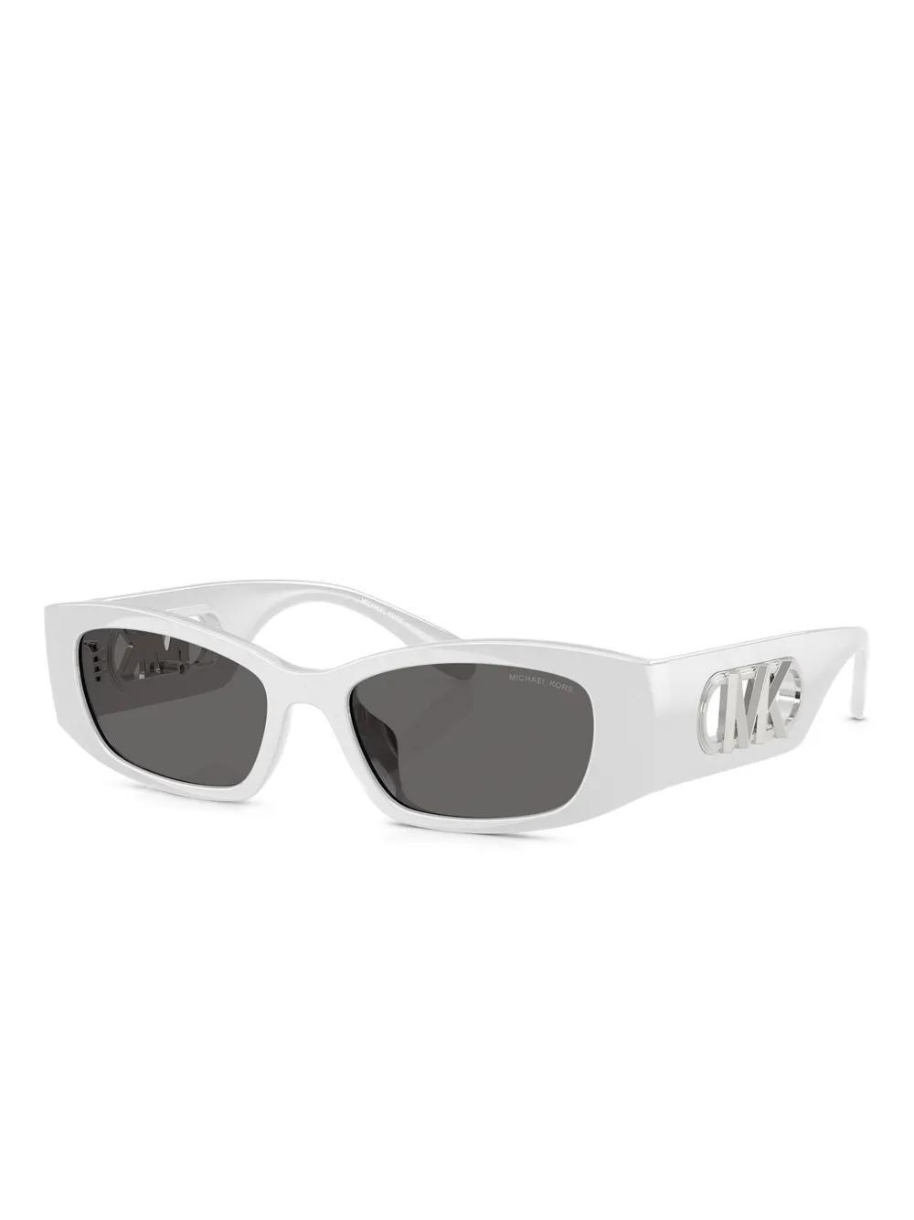 Michael Kors Rhodes zonnebril met logoplakkaat - Zilver