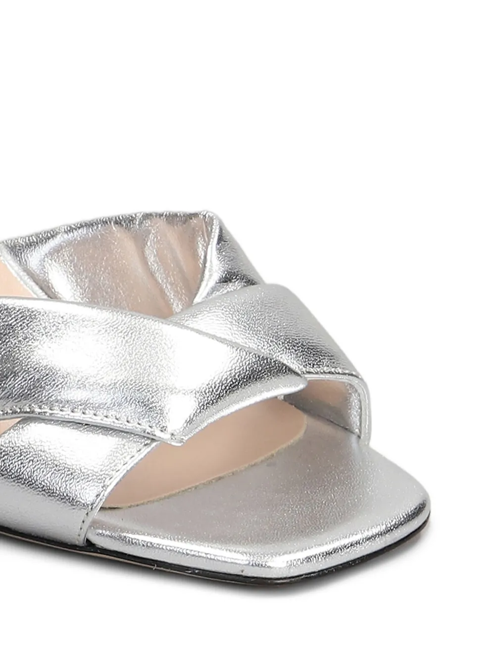 Evaluna leather sandals Silver