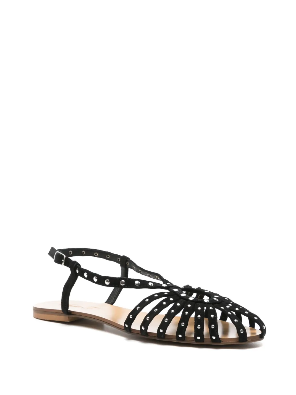 Anna F. suede sandals - Zwart