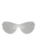 Michael Kors La Praia metal geometric-frame sunglasses - Silver