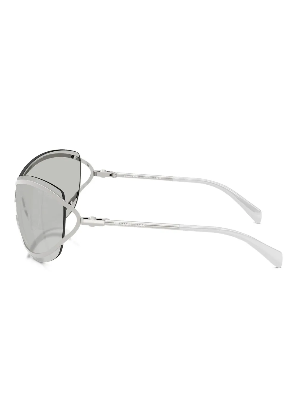 Michael Kors La Praia metal geometric-frame sunglasses Zilver