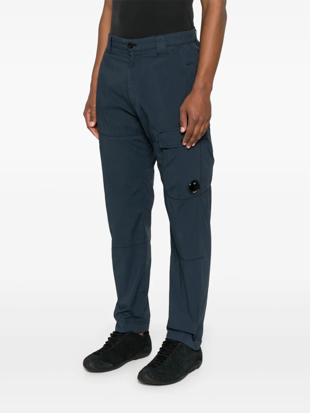C.P. Company Cargo broek met lens-detail Blauw