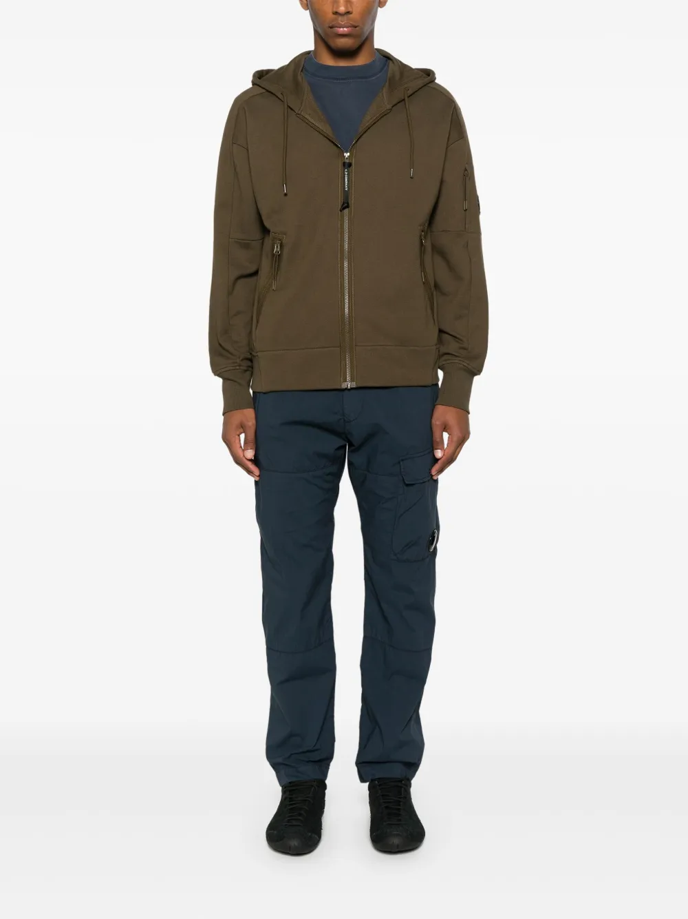 C.P. Company Cargo broek met lens-detail - Blauw